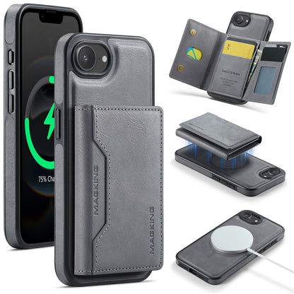 MAGKING K2 Series For iPhone 17e / 16e Case Compatible with MagSafe PC + TPU + PU Phone Cover
