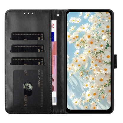 For iPhone 17e / 16e Leather Case Daisy Imprint Wallet Stand Phone Protective Cover