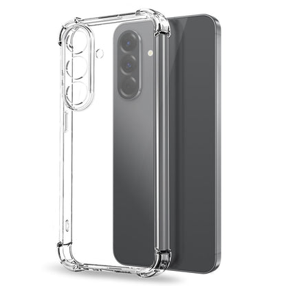 NORTHJO For Samsung Galaxy A56 5G Clear Phone Case Four Corner Shockproof TPU Cover with Tempered Glass