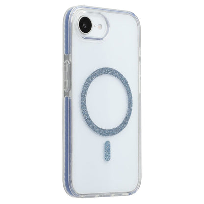 For iPhone 17e / 16e Case Compatible with MagSafe Glitter Ring TPU + Acrylic Clear Phone Cover Airbag Protection