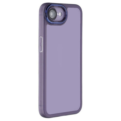 WANLONFENG For iPhone 17e / 16e TPU Case  DKSM Series Electroplated Frame Back Cover with Tempered Glass