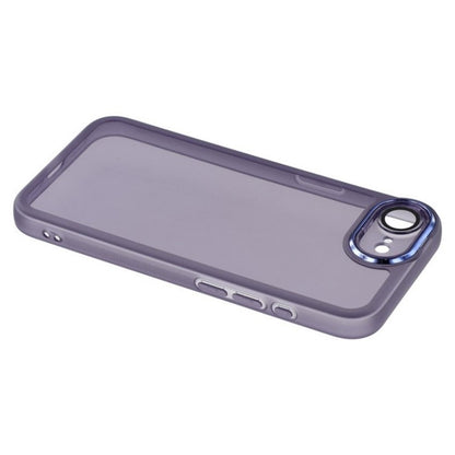 WANLONFENG For iPhone 17e / 16e TPU Case  DKSM Series Electroplated Frame Back Cover with Tempered Glass