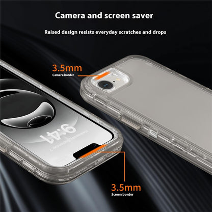 For iPhone 17e / 16e Case 3 in 1 Detachable Shockproof TPU + PC Phone Back Cover