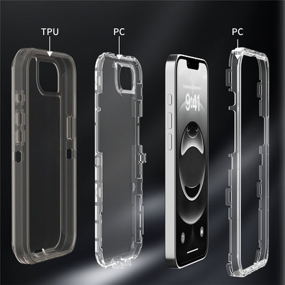 For iPhone 17e / 16e Case 3 in 1 Detachable Shockproof TPU + PC Phone Back Cover