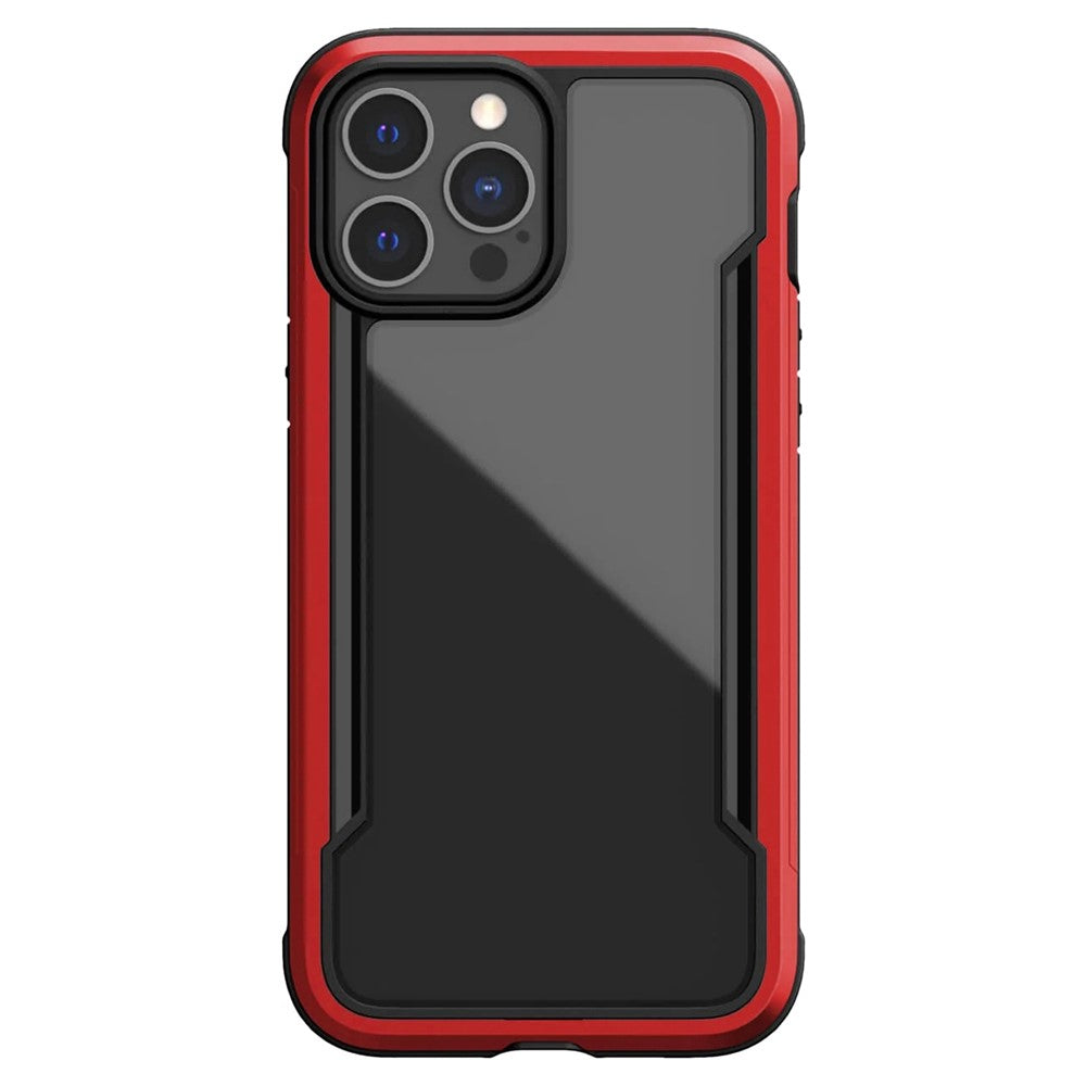 DEFENSE For iPhone 14 Pro Max Anti-bacteria PC+TPU+Aluminum Alloy Phone Case Crystal Clear Drop-proof Back Cover