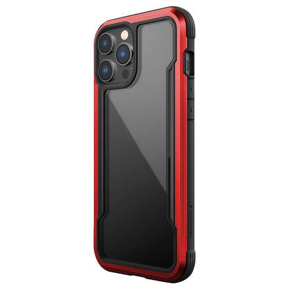 DEFENSE For iPhone 14 Pro Max Anti-bacteria PC+TPU+Aluminum Alloy Phone Case Crystal Clear Drop-proof Back Cover
