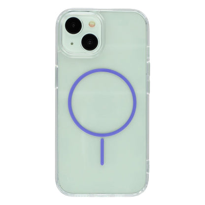 For iPhone 15 Magnetic Case Acrylic TPU Clear Phone Back Cover