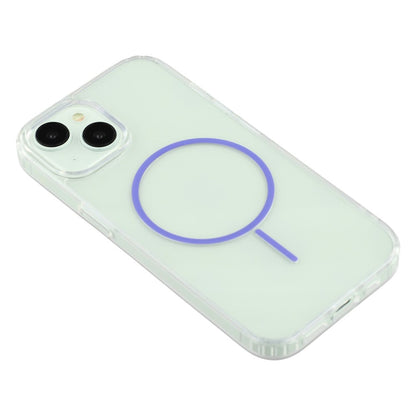 For iPhone 15 Magnetic Case Acrylic TPU Clear Phone Back Cover