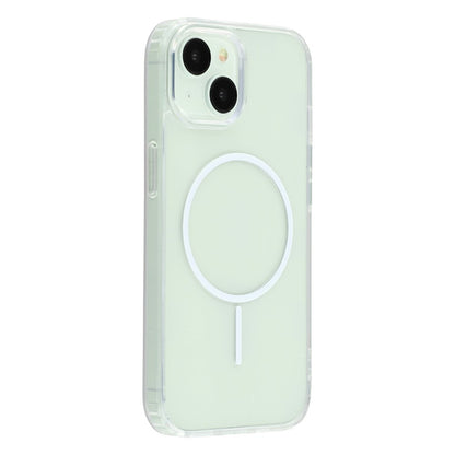 For iPhone 15 Magnetic Case Acrylic TPU Clear Phone Back Cover