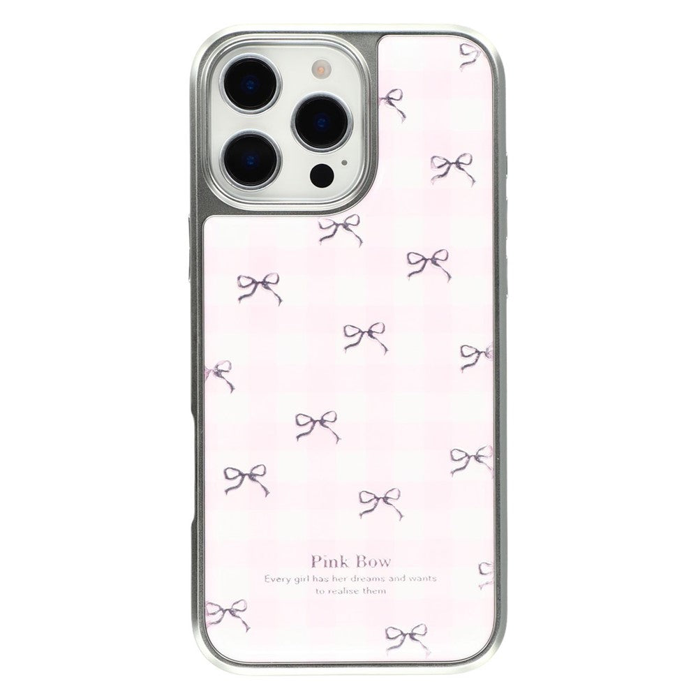 For iPhone 16 Pro Max Case Lacquered Epoxy Pattern TPU + Acrylic Phone Cover Large Camera Cutout