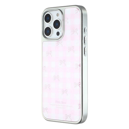 For iPhone 16 Pro Max Case Lacquered Epoxy Pattern TPU + Acrylic Phone Cover Large Camera Cutout