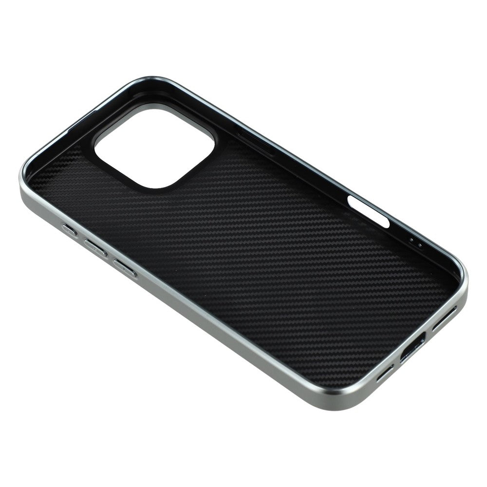 For iPhone 16 Pro Max Case Lacquered Epoxy Pattern TPU + Acrylic Phone Cover Large Camera Cutout