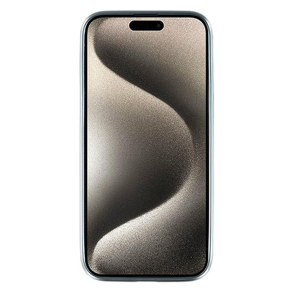 For iPhone 15 Pro Max Case Lacquered Epoxy Pattern TPU + Acrylic Phone Cover Large Camera Cutout
