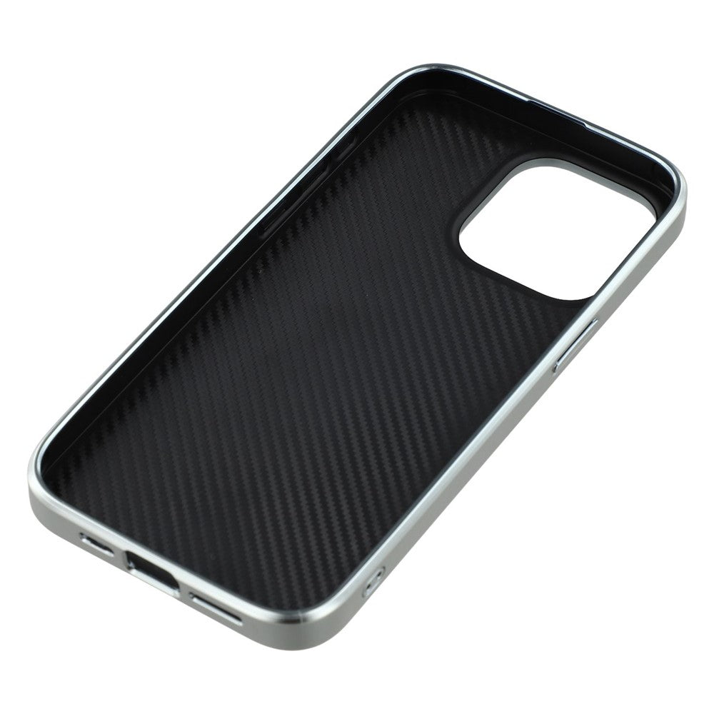 For iPhone 15 Pro Max Case Lacquered Epoxy Pattern TPU + Acrylic Phone Cover Large Camera Cutout