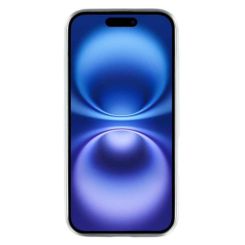 For iPhone 16 Case Lacquered Epoxy Pattern TPU + Acrylic Phone Cover Large Camera Cutout
