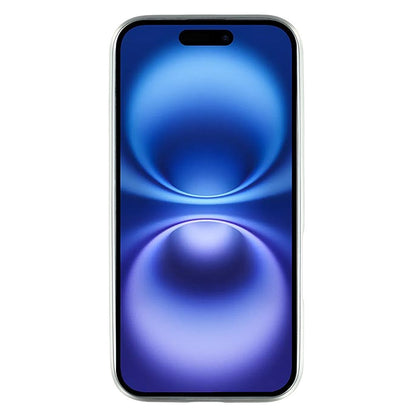 For iPhone 16 Case Lacquered Epoxy Pattern TPU + Acrylic Phone Cover Large Camera Cutout
