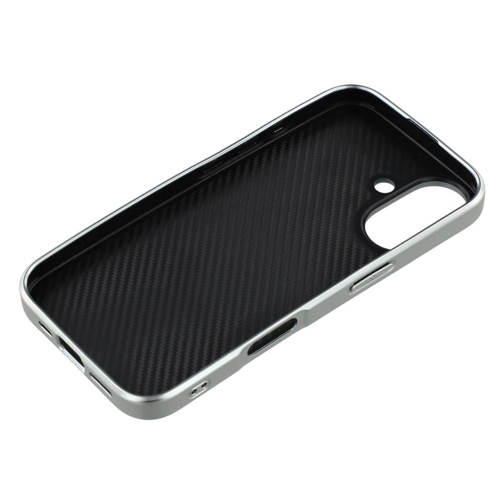 For iPhone 16 Case Lacquered Epoxy Pattern TPU + Acrylic Phone Cover Large Camera Cutout