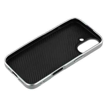 For iPhone 16 Case Lacquered Epoxy Pattern TPU + Acrylic Phone Cover Large Camera Cutout