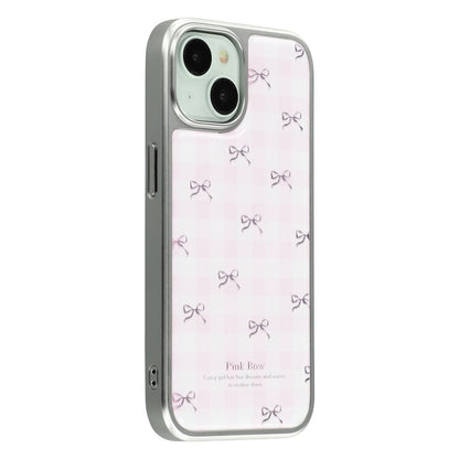 For iPhone 15 Case Lacquered Epoxy Pattern TPU + Acrylic Phone Cover Large Camera Cutout