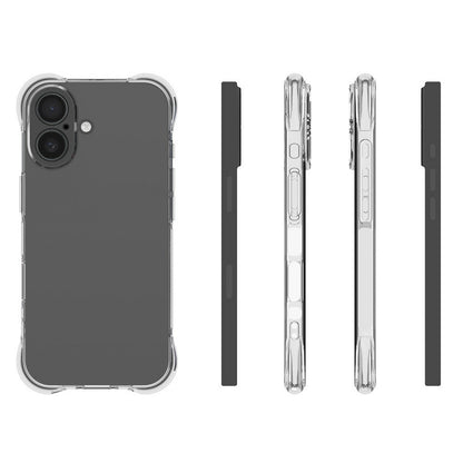 For iPhone 17 TPU Phone Case Non Slip Transparent Mobile Phone Cover