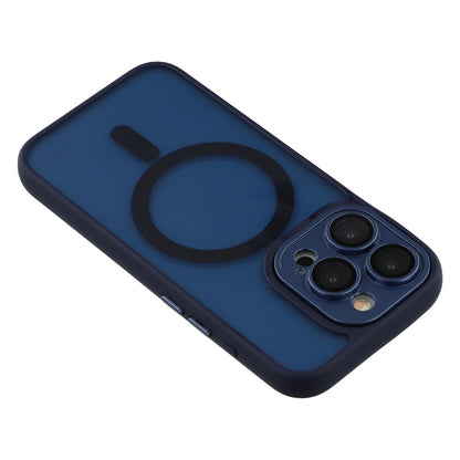 For iPhone 15 Pro Case Compatible with MagSafe PC + TPU Matte Phone Cover with Glass Lens Film