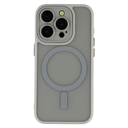For iPhone 15 Pro Case Compatible with MagSafe PC + TPU Matte Phone Cover with Glass Lens Film