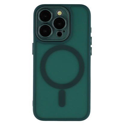 For iPhone 15 Pro Case Compatible with MagSafe PC + TPU Matte Phone Cover with Glass Lens Film