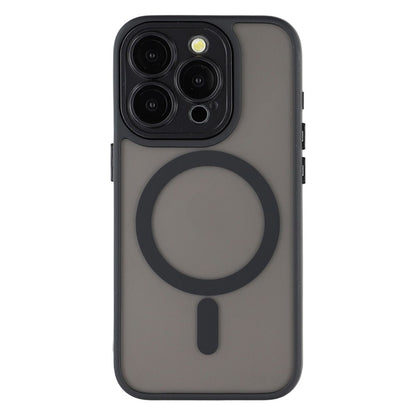 For iPhone 15 Pro Case Compatible with MagSafe PC + TPU Matte Phone Cover with Glass Lens Film