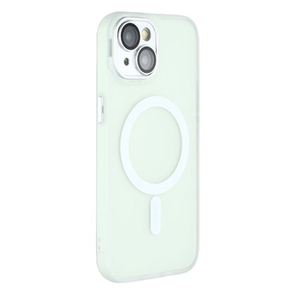 For iPhone 15 Case Compatible with MagSafe PC + TPU Matte Phone Cover with Glass Lens Film