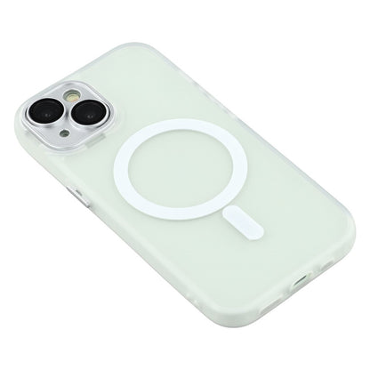 For iPhone 15 Case Compatible with MagSafe PC + TPU Matte Phone Cover with Glass Lens Film