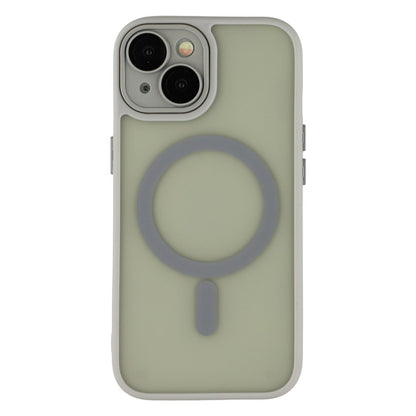 For iPhone 15 Case Compatible with MagSafe PC + TPU Matte Phone Cover with Glass Lens Film