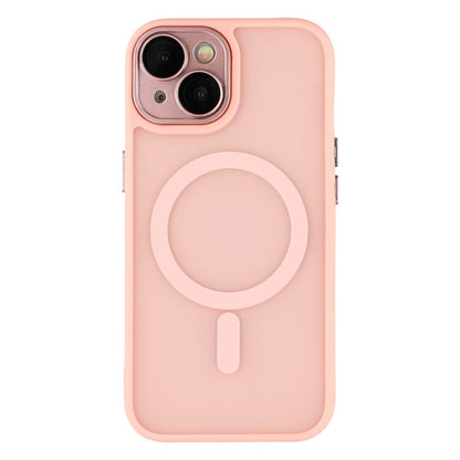 For iPhone 15 Case Compatible with MagSafe PC + TPU Matte Phone Cover with Glass Lens Film