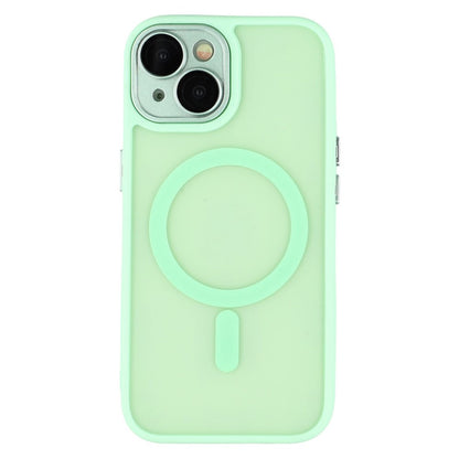 For iPhone 15 Case Compatible with MagSafe PC + TPU Matte Phone Cover with Glass Lens Film