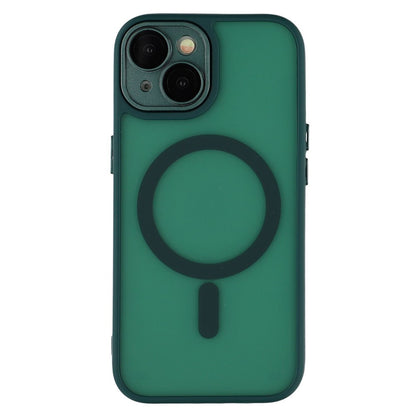 For iPhone 15 Case Compatible with MagSafe PC + TPU Matte Phone Cover with Glass Lens Film
