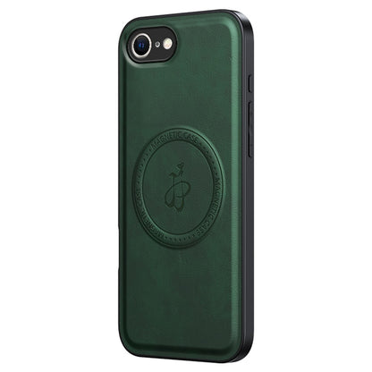 For iPhone 17e / 16e Magnetic Case PU + TPU + PC Phone Back Cover Drop Resistant