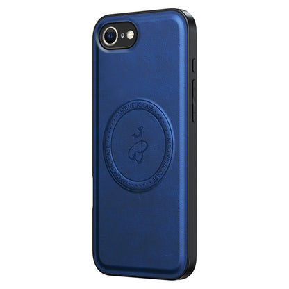For iPhone 17e / 16e Magnetic Case PU + TPU + PC Phone Back Cover Drop Resistant