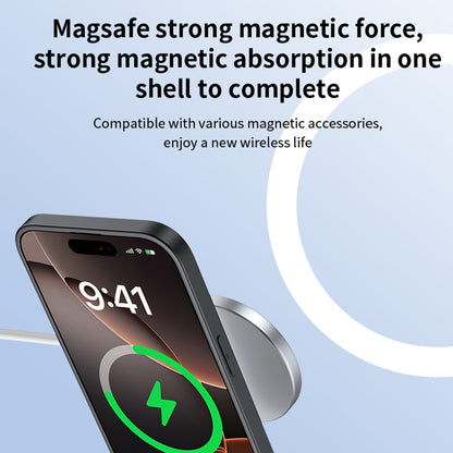 For iPhone 17e / 16e Magnetic Case with Kickstand PU + TPU + PC Phone Back Cover Drop Resistant