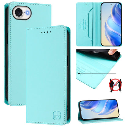 For iPhone 17e / 16e Leather Case RINACASIS RC01 Phone Cover with RFID Blocking Wallet Stand
