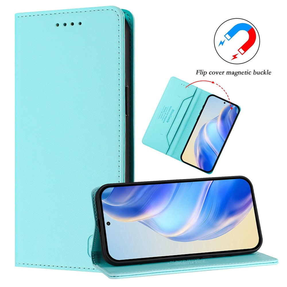 For iPhone 17e / 16e Leather Case RINACASIS RC01 Phone Cover with RFID Blocking Wallet Stand