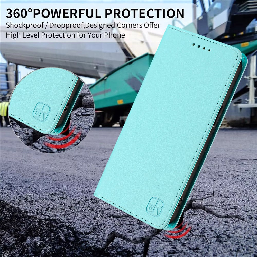 For iPhone 17e / 16e Leather Case RINACASIS RC01 Phone Cover with RFID Blocking Wallet Stand