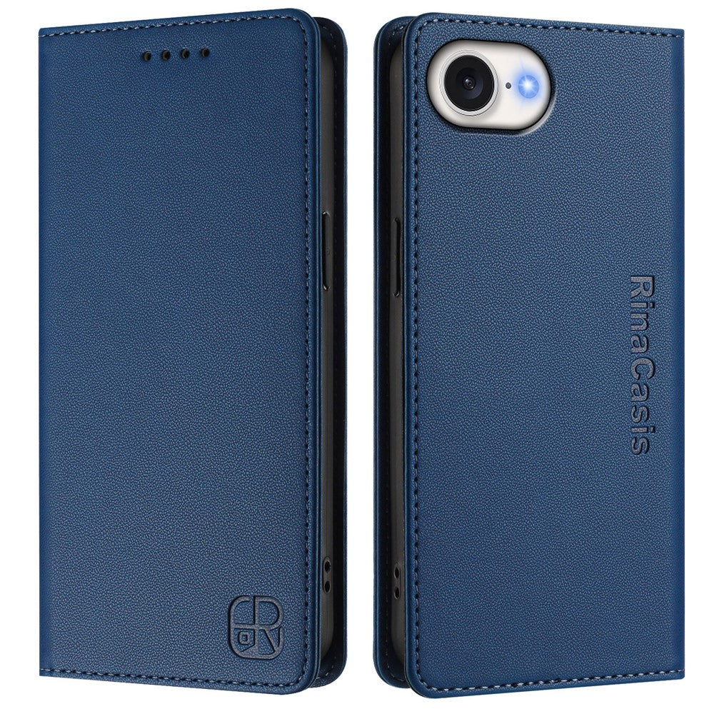 For iPhone 17e / 16e Leather Case RINACASIS RC01 Phone Cover with RFID Blocking Wallet Stand