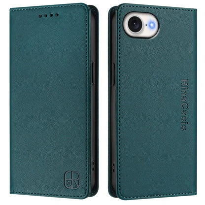 For iPhone 17e / 16e Leather Case RINACASIS RC01 Phone Cover with RFID Blocking Wallet Stand