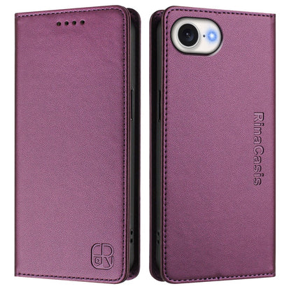 For iPhone 17e / 16e Leather Case RINACASIS RC01 Phone Cover with RFID Blocking Wallet Stand