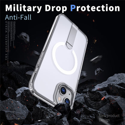 For iPhone 15 Case Compatible with MagSafe Kickstand TPU + Acrylic Phone Cover
