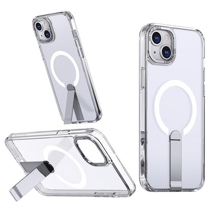For iPhone 14 Plus Case Compatible with MagSafe Kickstand TPU + Acrylic Phone Cover