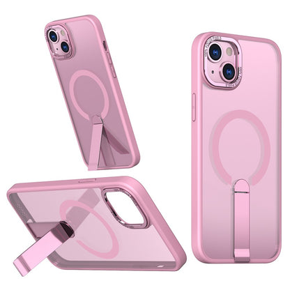 For iPhone 14 Plus Case Compatible with MagSafe Kickstand TPU + Acrylic Phone Cover
