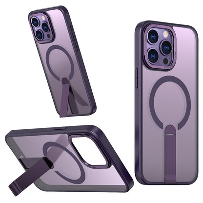 For iPhone 15 Pro Max Case Compatible with MagSafe Kickstand TPU + Acrylic Phone Cover