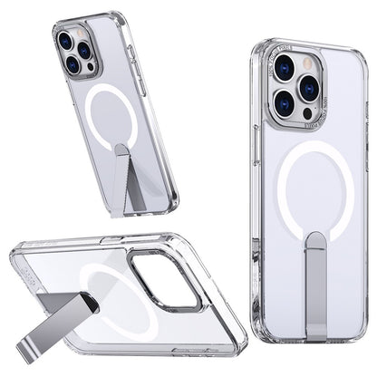 For iPhone 15 Pro Max Case Compatible with MagSafe Kickstand TPU + Acrylic Phone Cover