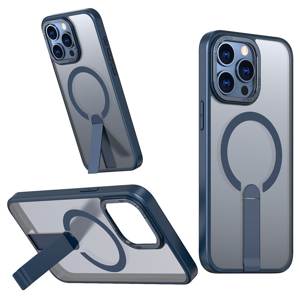 For iPhone 15 Pro Max Case Compatible with MagSafe Kickstand TPU + Acrylic Phone Cover