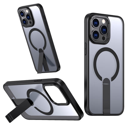 For iPhone 15 Pro Max Case Compatible with MagSafe Kickstand TPU + Acrylic Phone Cover